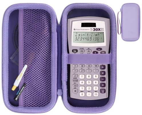 RIYADAone Hard Case Replacement for Texas Instruments TI-30XIIS TI-30XS TI-30Xa TI-36X Pro Scientific Calculator Case Only (Lavender Case)