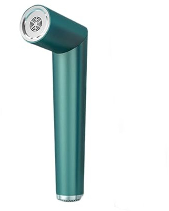 Secador de pelo inalámbrico recargable, portátil, de alta velocidad, silencioso, con control térmico, profesional, 1000 W, con aire frío y caliente ajustable, batería(Green)