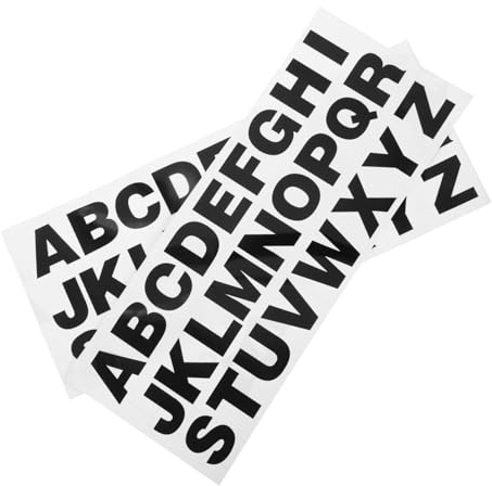 JUMPLAWN 2 Stück Reflektierende Vinyl Buchstabenaufkleber aus PVC für Autos und Motorräder Selbstklebend Hochsichtbar zur Personalisierung und Dekoration