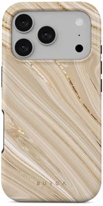 BURGA Handyhülle für iPhone 17 Pro – Unisex Hybrid-Schutzhülle mit stoßdämpfendem TPU & kratzfester Außenschale, erhöhter Displayrand, MagSafe-kompatibel, kabelloses Laden, stylisches Design