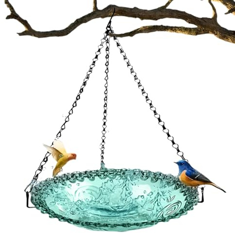 Vogelbad zum Aufhängen – Tablett für Futterspender für den Außenbereich, dekorative Wasserschale, Gartenornament, pflegeleichtes Design | zuverlässiges Zubehör für die Dekoration De