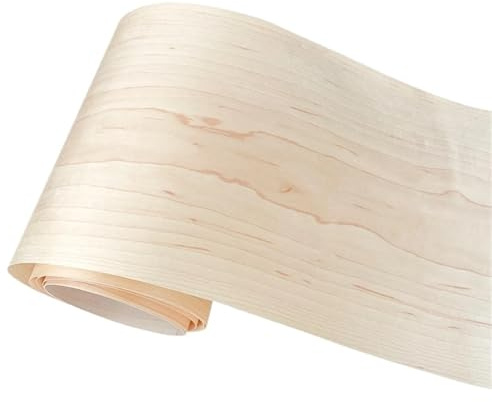 Rouleau de placage de bois Placage de bois d'érable, fabrication artisanale et rénovation meubles, haut-parleurs, artisanat en