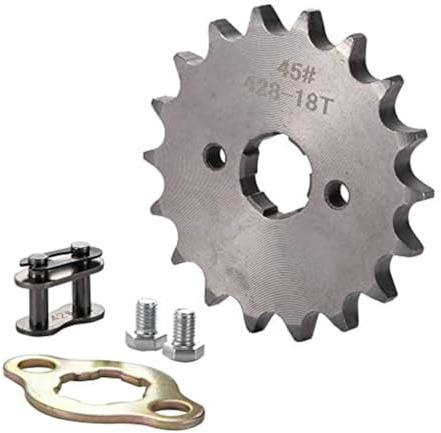 Lawnoval Kit piastra di fissaggio catena pignone, in acciaio, per motori 50cc 70cc 90cc 110cc moto e ATV