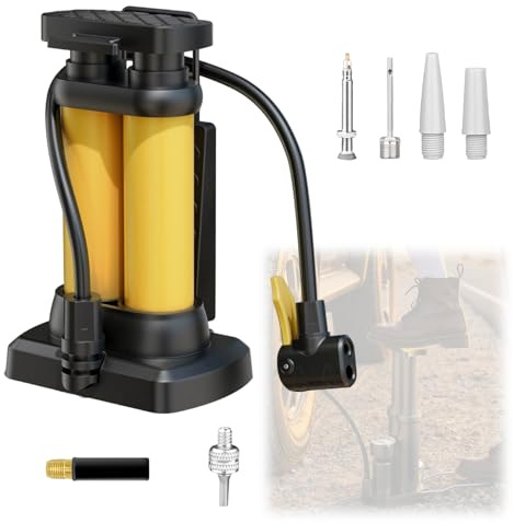 Bombeo de pie para motocicleta, bicicleta, coche, bola de natación, pedal de ahorro de trabajo, inflado, multifunción, bombeo de 150 PSI/170 PSI