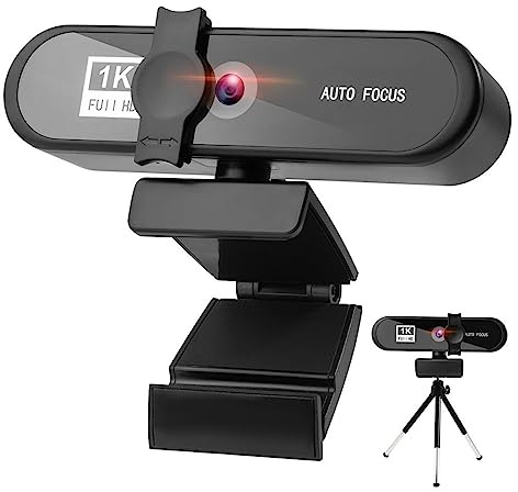 OutFyt Webcam 4K 2K 1080P caméra Web Full HD avec Microphone Prise USB Cam for PC Ordinateur vidéo Mini, Garde de Flux(1080P)