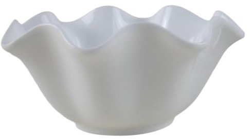 ROMISBABA Cuenco de Cerámica Blanco de 590ml Resistente al Calor y Multifuncional para Restaurantes y Fiestas, Adecuado como Bol Ensalada o Cuenco Decorativo