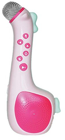 LWR Micrófono de karaoke para niños de 0 a 6 años de edad, micrófono Ktv inalámbrico Bluetooth canto bebé juguete historia karaoke