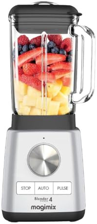 Magimix Blender Power 4 | Quiet Mark Approval | Metal/Glass | 1300W | 1.8L | Satin | 11630