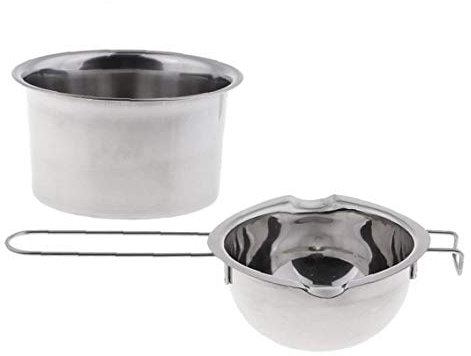 Lankater Candle Pot Stainless Steel Double Boiler Wax Melting Making Pots 2 Pcs/set