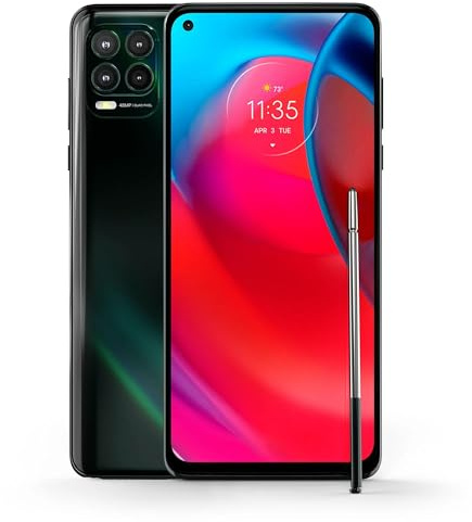 Motorola Moto G Stylus 5G (128GB, 4GB) 6.8'' FHD+, 48MP Quad Camera, 5G / 4G LTE AT&T Locked - XT2131-3 (Cosmic Emerald) (Renewed)