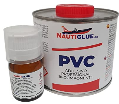 NAUTIGLUE Pegamento de PVC para NEUMÁTICAS y SEMIRRIGIDAS de 2 COMPONENTES (500ml + catalizador)