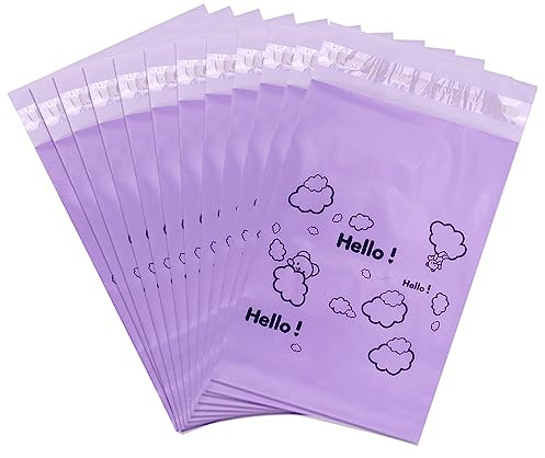 Cute Purple Sanitary Pad Disposal Bags - Pack of 200, 7x12inches Opaque Feminine Hygiene Disposal Bags for Tampons, Liners