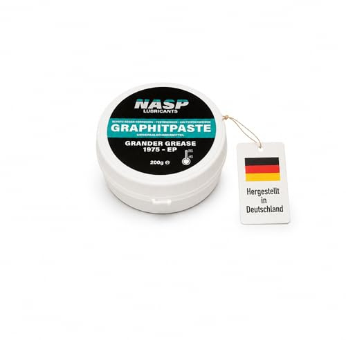 NASP® Graphitpaste Grafit Rostschutz Montagepaste Allzweckpaste Grander Grease 1975 EP - Made in Germany (200gr)