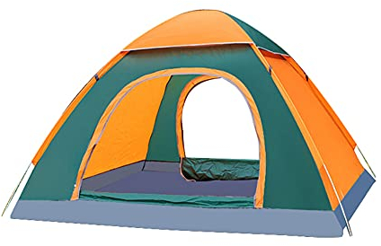 RajoNN Automatisches Pop-up-Zelt für Familien, wasserdicht und geschützt, Kuppelzelt mit Tragetasche, für 2–3 Personen, Familie, Camping, Wandern, Garten, Angeln, Strand