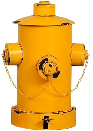 OATTIS Cubo de basura Vintage con forma de cepillo de fuego, cubo de basura con Pedal, contenedor de basura, organizador de contenedores