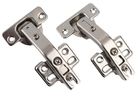 Charnières de Porte Pliées à 135°, Charnière Spéciale à 135 Degrés, Charnière de Porte Pliante à 135 Degrés, Lot de 2 Charnières D'armoire de Cuisine D'angle, Vis Combinées pour
