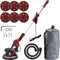 HYCHIKA Electric Power Drywall Sander with Vacuum, Extendable Handle, Dry Wall Sander with 6 Speed Control and 360° LED Ring Strip