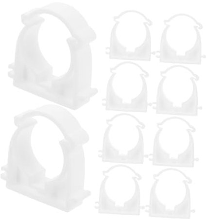 Uonlytech 20 Colliers de Serrage pour Tuyau en Ppr, Fixation Fiable et Résistante à L’usure, pour Projets de Plomberie, Blancs