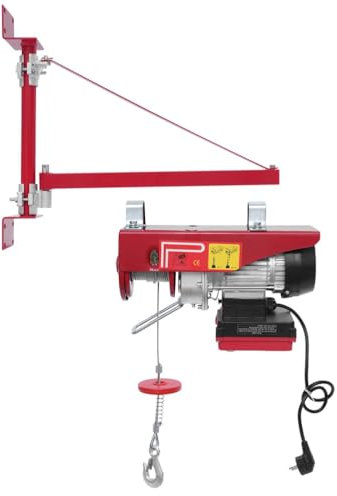 Elektrische Seilwinde Hubhöhe 12m drahtlose Steuerung 250kg Tragfähigkeit Elektrohebezeug für Landwirtschaft und Baustellen - sicheres Heben von Lasten (mit Schwenkarm 3)