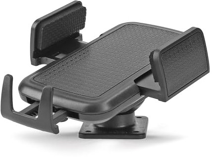 Armaturenbrett Universal Halterung für Smartphones Handys von 52-92mm Breite passend für z.B. Apple iPhone -Samsung Galaxy Serie - LG - OnePlus - HTC - XIAOMI - 360° drehbar - vibrationsfrei