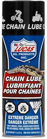 Lubrificante per Catena e Pignone Lucas Oil Chain Lube Spray AEROSOL 40393-400 ml - semi-sintetico - protezione dalla ruggine e dalla corrosione