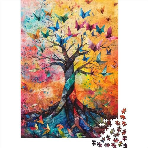 Albero della Vita Puzzle Impossible 1000 Pezzi Decorazione Per La Casa. Rilassamento E Intelligence Per Adulti E Bambini Da 12 Anni 1000pcs (75x50cm)