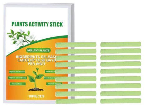 Plant Nutrition Care, Plant Bud Potted Special Fertilizer, Root Growth Nutrition Care, Promotes Strong Root Development and Growth, Plant Activity Stick, 18x Ideal for Indoor and Outdoor Plants