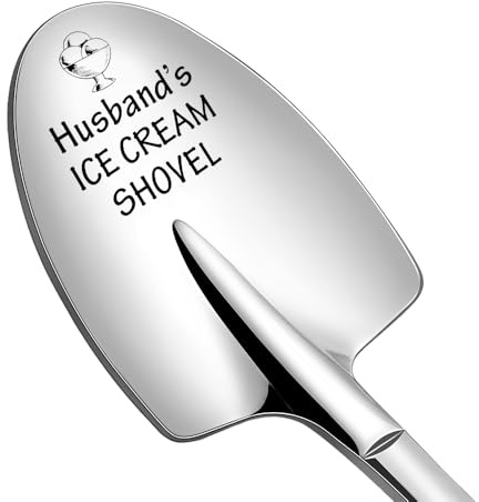 Funny Husbands Ice Cream Spoon Gift for Husband Hubby Birthday Retirement Gifts for Hubby Husbands Ice Cream Shovel Spoon Gift for Husband Fathers Day Presents for Hubbys Birthday Gifts for Men