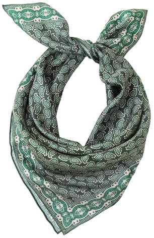 Prettystern Seidenhalstuch 65x65 cm Unisex Seidentuch, handrollierte Kanten, 100% Seide Halstuch Kopftuch für Damen & Herren