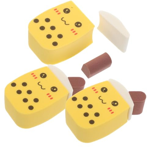 NIYANGLE 3pezzi Piumino Cipria Per Trucco Viso Corpo Tampone Fondotinta Applicatore Design Tazza Di Tè Al Latte Uso Bagnato e Asciutto Materiale Poliuretano Morbido Per Donna