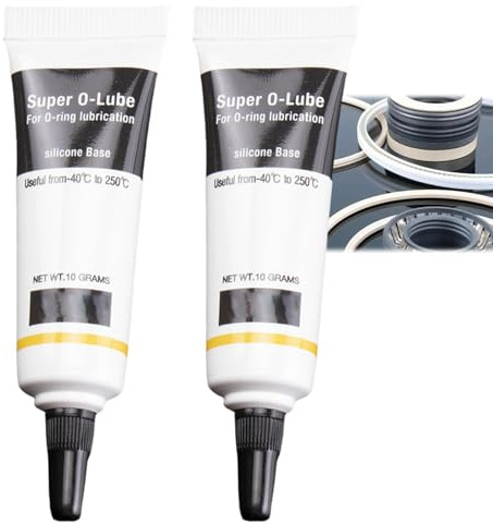 Silicone Grease for O-Rings & Plumbing – Waterproof Lubricant for Faucets, Valves & More. Ideal for Plumbers, DIYers & Home Maintenance. Long-Lasting, Non-Toxic & Safe for O-Rings - 2PCS