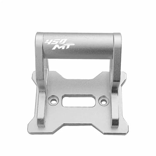 Support De Navigation GPS pour Moto pour CFMOTO 450MT 450 MT 2024-2025, Support D'extension pour Smartphone Systèmes de Fixation(Argent1,22MM)