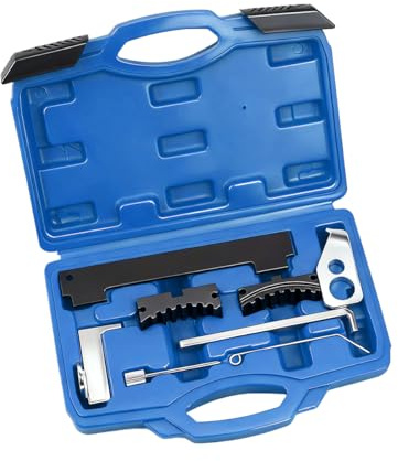 SWPHRT Car Timing Tool Kit, Vehicle Engine Camshaft Tensioning Locking Alignment Timing Belt Set, Automotive Camshaft Holding Tool Accessories, Compatible with 16V 1.4 1.6 1.8 en6340 km6340 (Blue)
