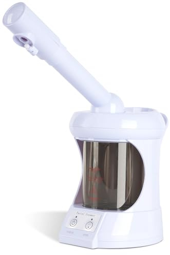 lailelaodi Table Facial Steamer, Face Steamer with Extendable Arm Nano Ionic Steamer for Home Salon Spa or Personal Care