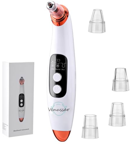 Blackhead Remover Pore Vacuum, Electric Facial Pore Suction Extractor