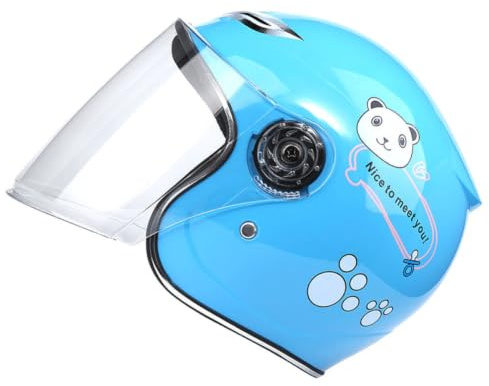 OSALADI Casque Intégral pour Enfants Grand Écran Clair et Design Respirant en PP, Protection pour Sports de Plein Air et Vélo des Enfants