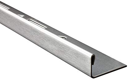 10x L-Profil Edelstahlschiene Fliesenprofil Fliesenschiene Edelstahl V2A L250cm 10mm gebürstet