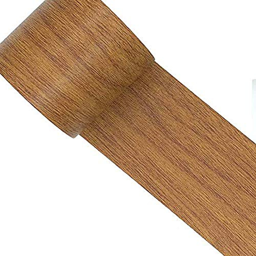 Reparatur-Klebeband, Holztapete, selbstklebende Folie, Holzkontaktpapier, Holz-Tapete zum Abziehen und Aufkleben, abnehmbares Klebeband für Zuhause, Tür, Boden, Tisch und Stühle, 5,7 cm x 5 m braun