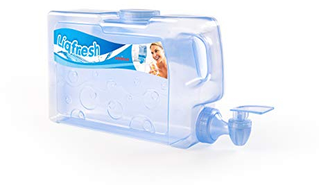 Domplex Dispensador de Agua Liqfresh, 5 Lt, Se Encaja en la Nevera, Plástico Polipropileno
