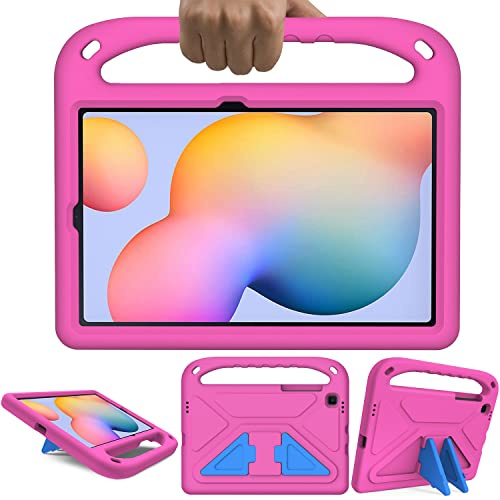 GOZOPO Niños Funda para Samsung Galaxy Tab S6 Lite (10.4, 2024/2022/2020) | Ligera y Prueba de Golpes con Soporte Funda para Galaxy Tab S6 Lite Tablet 10.4 Pulgadas - Rosa