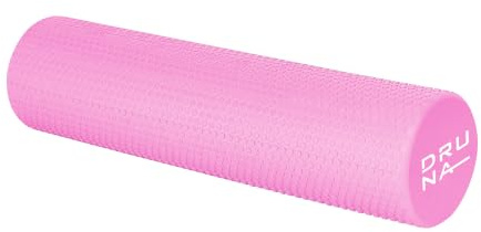Foam Roller Largo Rodillo de Espuma Mujeres para Masaje Muscular y Estiramientos para Pilates Yoga Fitness y Fisioterapia en Casa Gimnasio Rulo Automasaje para Espalda Piernas Estiramientos 60x15Cm
