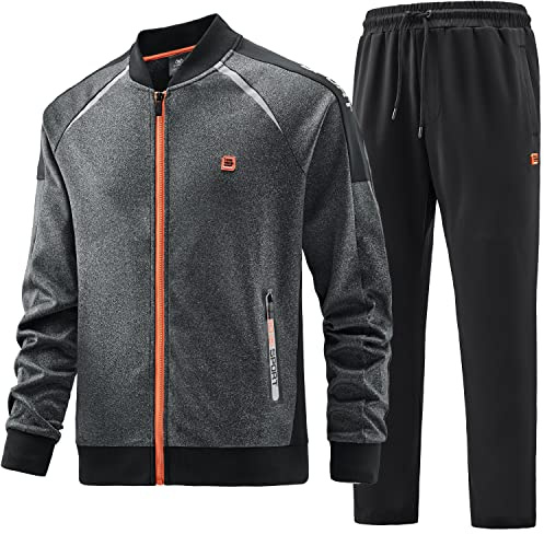 W JIANWANG Herren Jogginganzug Trainingsanzug Sportanzug Fußball Sporthose für Gym Tracksuit Atmungsaktiv Hausanzug