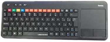 DOKI Hama Teclado Inalambrico Smart TV Uzzano 3.0 para Smart TV de Samsung,Teclado Español