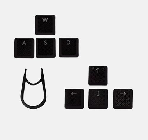 LZYDD Tastenkappe mit Hintergrundbeleuchtung für Logitech G915TKL G915 G913 G815 G813 Tastatur-Tastenkappen, Pfeile W A S D. (8 Schwarze Pfeile mit WASD)