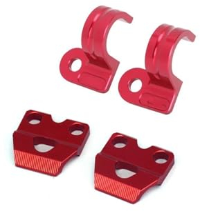 Schlauchklemme Für HON&DA XR250R XR400R XR600R XR650R XR250L XR 250 650 L 400 600 R Motorrad Vorne Hinten Bremsleitung Schlauch kabel Klemme Halter Bremsleitungsklemmen(Farbe:1Set)