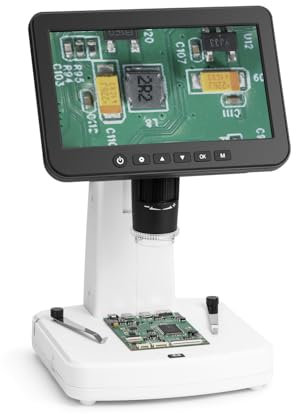 Smart DiProgress HOOKE Digitales Mikroskop 7 Zoll LCD 16 MPX mit LCD-Display HD