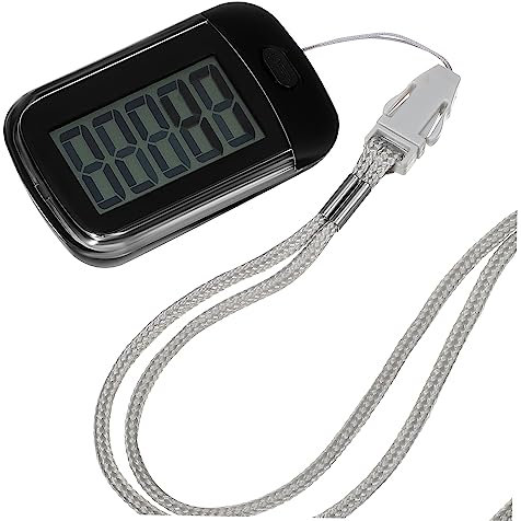 Anneome Tragbarer Schrittzähler Für Senioren 3D Schrittzähler Mit Abnehmbarem Clip Einfach Zu Bedienen Großes Display Gehdistanz Tracker Für Outdoor Aktivitäten