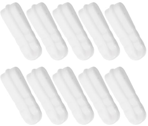 Paquet de Compression Blancs en Plastique, Lot de 10 | Fermeture Éclair du Paquet, Compatibilité, Sécurisé et Simple à Utiliser