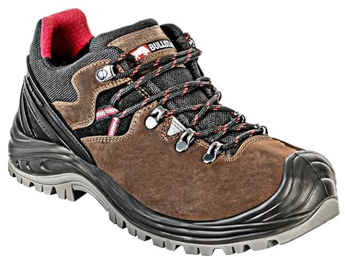 Willax Bullstar säkerhetsstövlar TECHNO-X S3S (färg brun, storlek 43, skyddsklass S3, värmebeständig, upp till 300 grader arbetssko) 2475-0-200-43