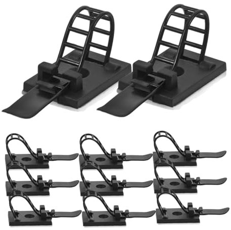 AUTSUPPL 100stücke Wiederverwendbare Nylon Kabelbinder Verstellbar Flexibel Robust Für Kabelmanagement Zuhause Büro Schwarz Langlebig
